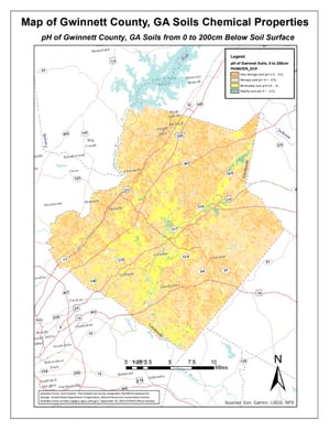 Gwinnet County pH Map
